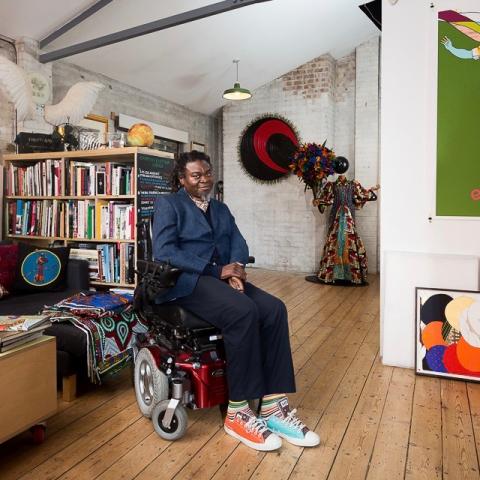 Yinka Shonibare MBE in his studio